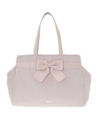 Maison de FLEUR グログランリボン3ルームトートバッグ Pink