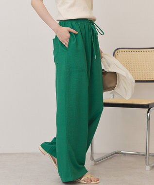 AMERICAN HOLIC 【マルチ機能】ベイカーリラックスパンツ Green