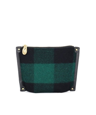 IBIZA プエブロ　ウール/牛革　ポーチ