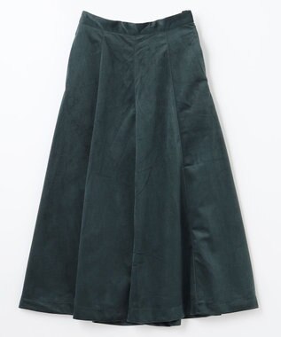 ANY 【洗濯機可】エステルベロア ガウチョパンツ グリーン系