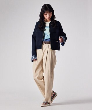 Paul Smith Paul Smith Loves Barbour Whitby Knitted ジップアップジャケット ネイビー