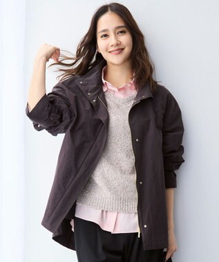 自由区 コットンリネンウェザーライト コート