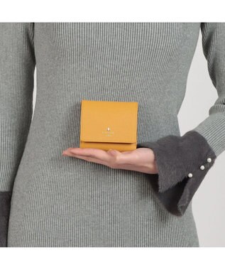 LANVIN en Bleu リュクサンブールカラー 外ボックス二つ折り財布 マスタード