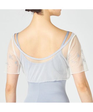 Chacott ハーフスリーブレオタード パールグレー