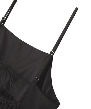 AMERICAN HOLIC 【選べる丈】【イージーケア】サッカーキャミワンピース Black