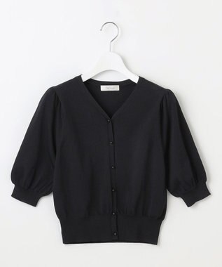 Feroux ハーフスリーブ カーディガン ブラック系