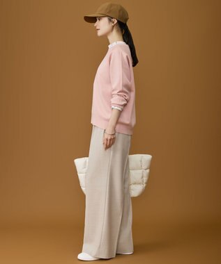 自由区 S 【カタログ掲載】スムージーラグランスリーブ ニット ライトピンク