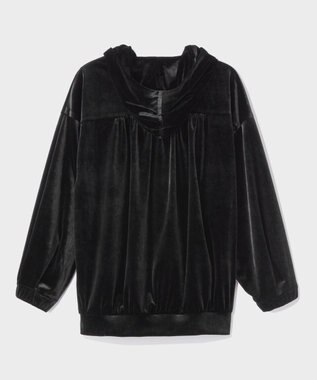 GRACE CONTINENTAL トリアセベロアフーディー ブラック