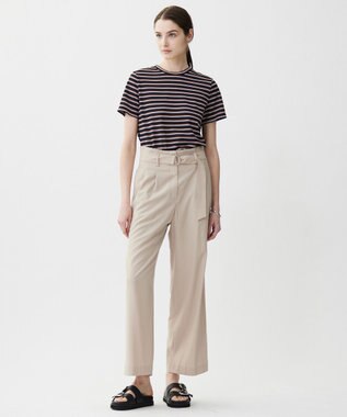 ICB L 【洗える】 シアーマルチボーダー カットソー モノトーンベース系