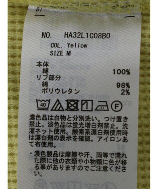 AMERICAN HOLIC スキッパーワッフルプルオーバー Yellow