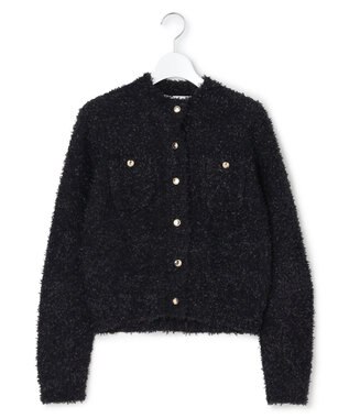 23区 【GOLD LABEL】リボンモールツイード ニットカーディガン