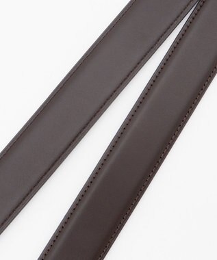 J.PRESS MEN 【定番】スムースレザー ドレスベルト ダークブラウン系