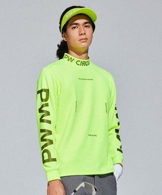 PW CIRCULUS 【イージーケア / 軽量 / 一枚でサマになる】【MEN】 ロングスリーブ モックネック ライトグリーン系