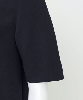 23区 S 【R(アール)】ダブルクロス 襟デザイン ワンピース ネイビー系