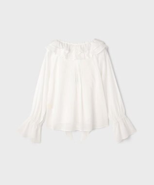 GRACE CONTINENTAL フリルブラウス ホワイト