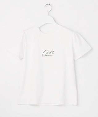 Feroux スクリプトプリント Tシャツ ホワイト系
