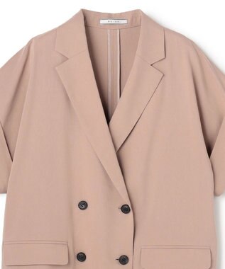 BEIGE， SPINEL / ハーフスリーブ ダブルジャケット Milk Tea