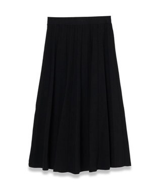 JOSEPH 【洗える】シルクストレッチ プリッセ　スカート Black