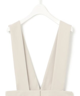 ICB 【洗える】ライトダブルクロス ジャンパースカート トープ系