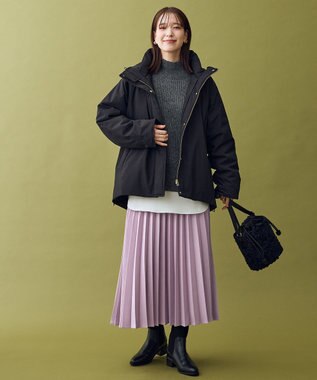 ANY 撥水フーデットダウンコート ブラック