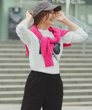  コットンスムース グラフィック ロンＴ