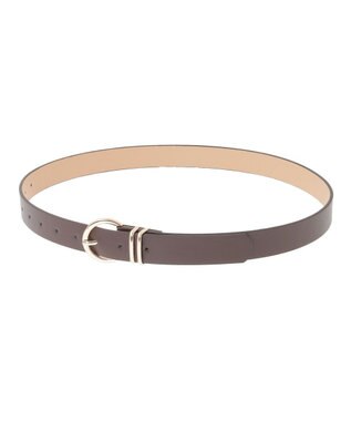 earth music&ecology ラウンド　バックルベルト Dark Brown