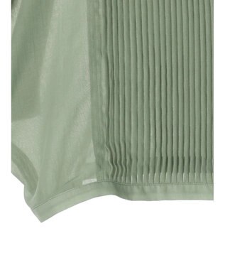 Green Parks ・ｆｕｒｒｙ　ｒａｔｅ　ピンタックボイルブラウス Green