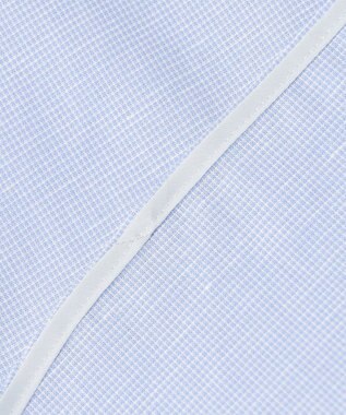 J.PRESS LADIES L 【洗える・吸水】 BEZピンチェック スタンドカラー ブラウス サックスブルー系3