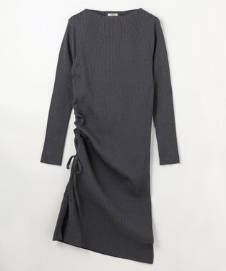 NAVE 【ReNAVE・洗える】スポンディッシュワイドリブワンピース グレー系