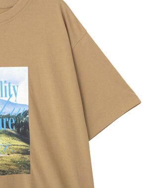 CRAFT STANDARD BOUTIQUE フォトプリントＴシャツ Camel
