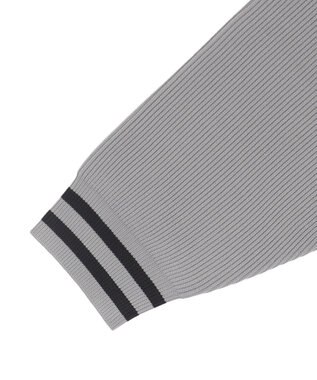 WEGO 【ユニセックス着用ITEM/MLサイズ展開】ラグラングラフィックニットブルゾン ブラック