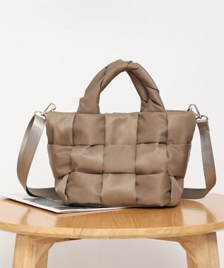 style code 【マルチウェイ仕様】　２WAY　パデット 舟形トート ショルダーバッグ グレージュ