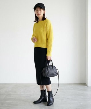 FOLNA RD ソフトレザー2WAYアールボストンバッグ ブラック