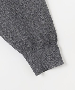 自由区 L 【洗える】ブライトシアー カーディガン チャコール