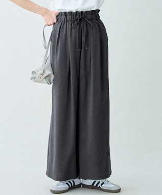 ANY 【セットアップ対応】テックリネンツイードパンツ チャコール系