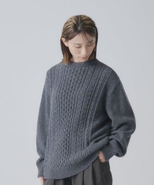 muuc ジャパンウールセーター チャコールグレー