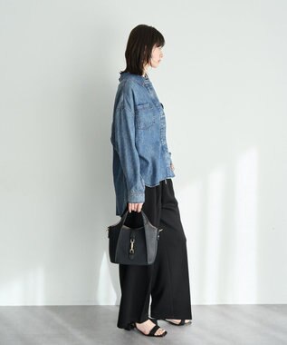 YECCA VECCA 【販売なし】バイオ加工ウ゛ィンテージデニムシャツ Gray