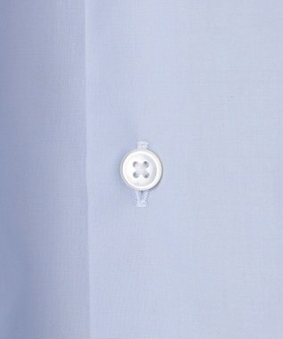 GOTAIRIKU 【シワになりにくい/洗える】ＴＣブロード シャツ_バンドカラー サックスブルー系