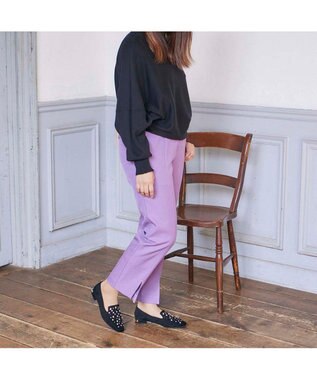 MODE ET JACOMO <MODE ET JACOMO>ラインストーンオペラシューズ ブラックミックス