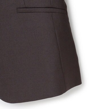 ICB 【洗える】プロヴィスウールツイル テーラードジャケット チャコール系