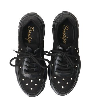 Bridget Birkin 【Bridget Birkin】キルティングストーンスニーカー ブラックコンビ