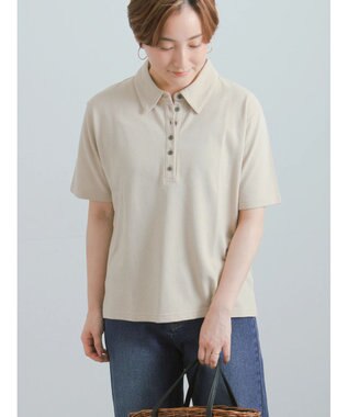 Te chichi コットンカットカノコポロシャツ