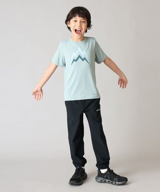 Columbia Columbia/ キッズアイテム/ テックトレイルユーティリティショートスリーブグラフィッククルー /コロンビア Crushed Blue Energetic