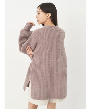 earth music&ecology フワフワＭＩＸヤーンチュニック Mocha