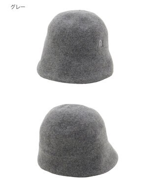 MOONBAT FURLA(フルラ) バスク つば裏ラインクロッシェハット 日本製 グレー