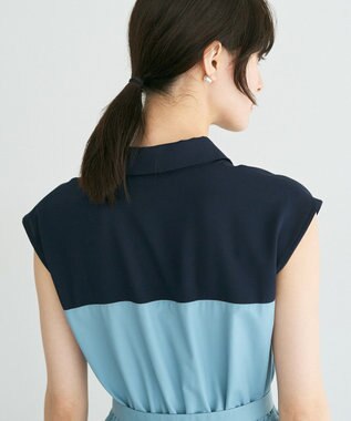 YECCA VECCA ドッキングワンピース Blue