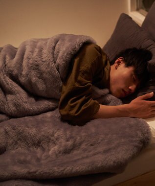 LOOM&SPOOL SRN2メリノウール毛布シングル グレーGY