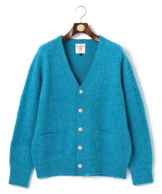 J.PRESS MEN 【J.PRESS ORIGINALS】SHETLAND WOOL SHAGGY SADLE CARDIGAN ブルー系
