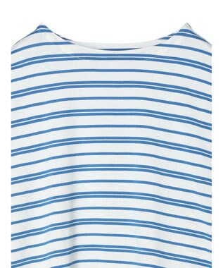 AMERICAN HOLIC ボートネックボーダープルオーバー Blue