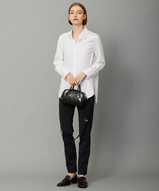 ICB 【洗える】テックストレッチ レギンスパンツ ブラック系